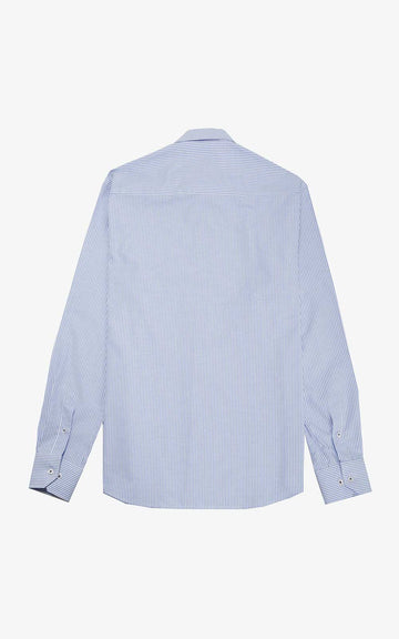 CAMISA OXFORD RAYAS AZUL