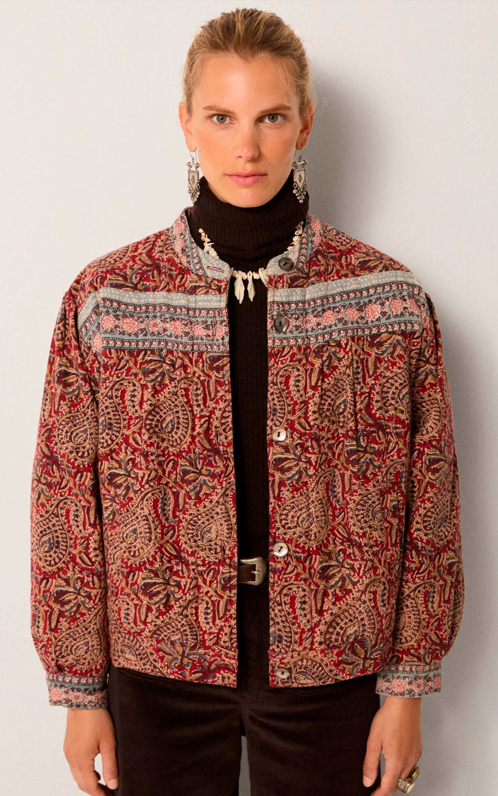 CHAQUETA OLIVIA BURNT RUSSET
