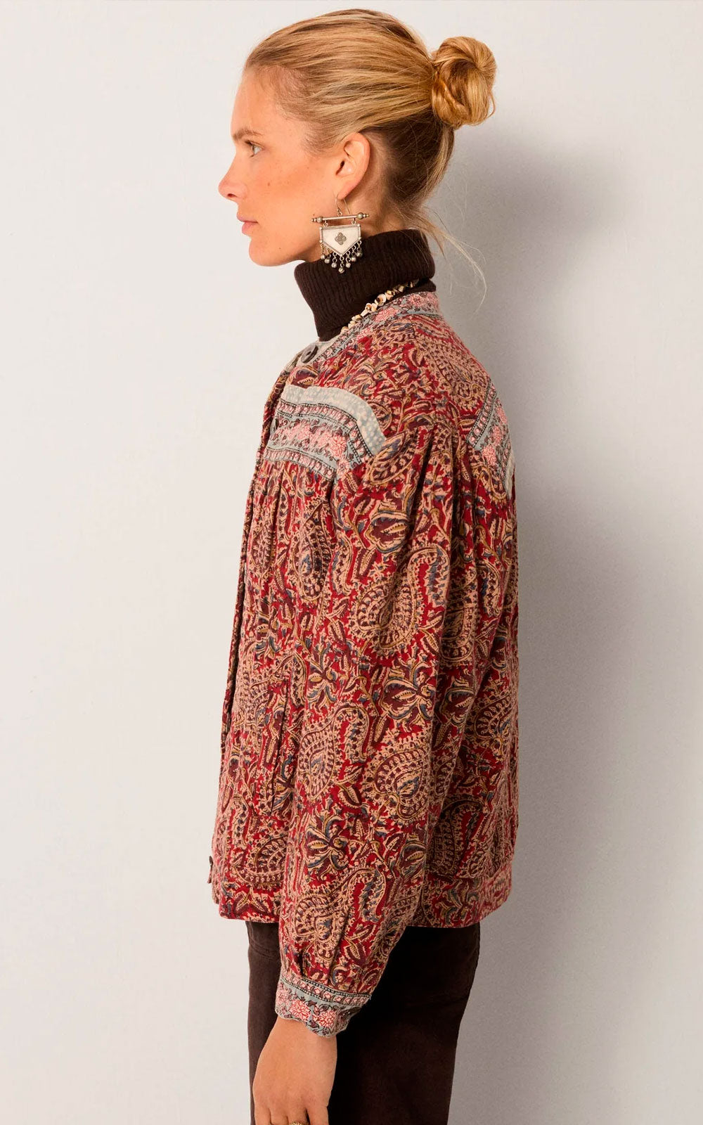 CHAQUETA OLIVIA BURNT RUSSET