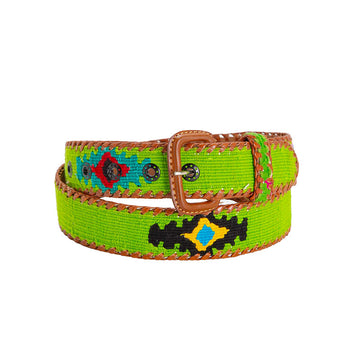 Lemon Green Ethnic Belt