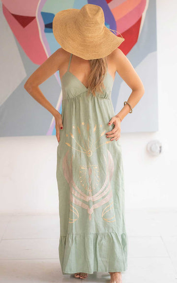DEMETER GREEN DRESS