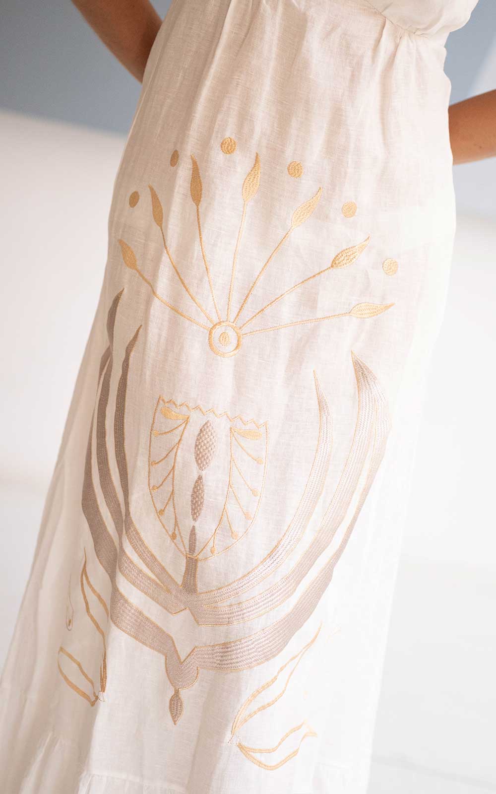VESTIDO DEMETER OFF WHITE