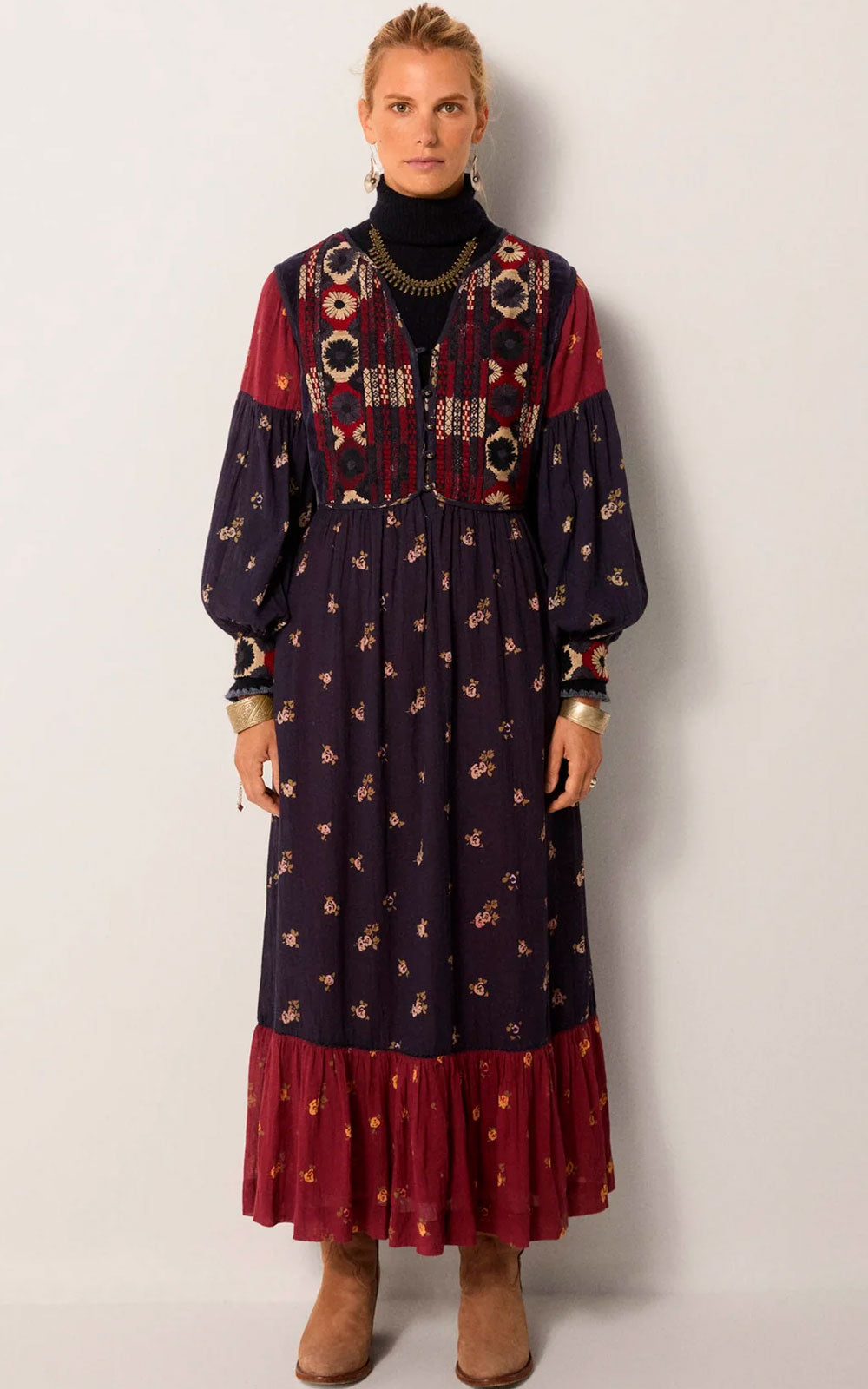 VESTIDO GINEVRA MARINO