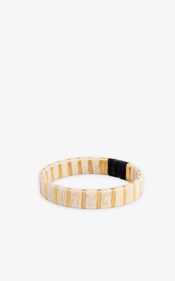 BRAZALETE WENGUE ECRU GOLD