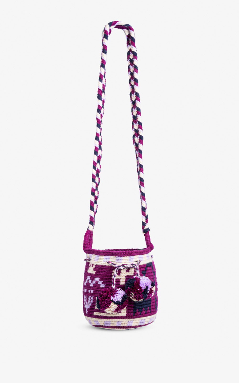 SMALL WAYUU FLOR BOHO UVA ASA TRENZADA