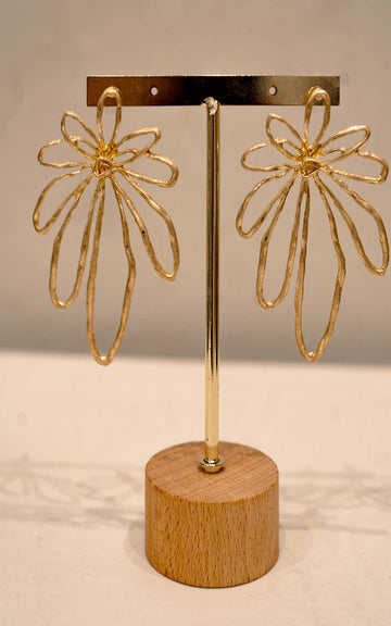 Metal Flower Earring