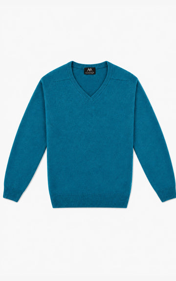 JERSEY DE PICO AZUL PAVO