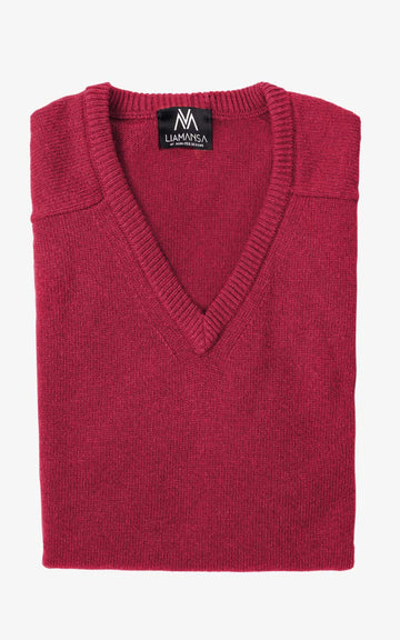 BURGUNDY V-NECK JERSEY