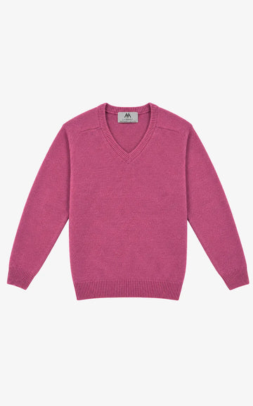 CAMEL V-NECK SWEATER