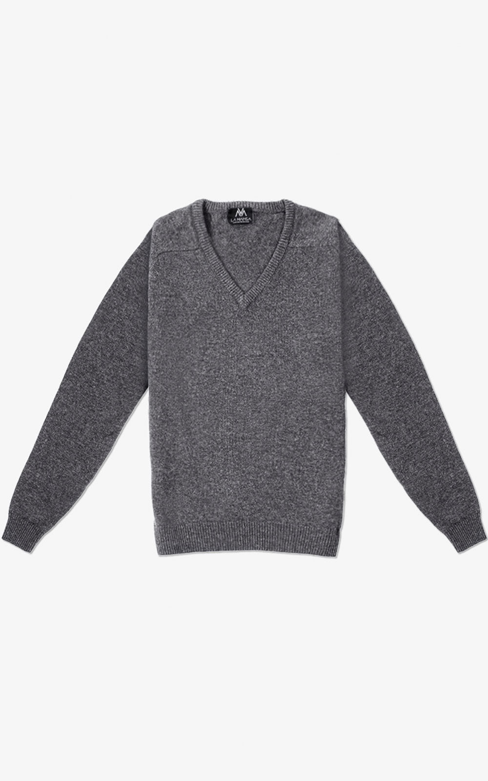 DARK GREY V-NECK JERSEY