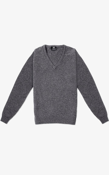DARK GREY V-NECK JERSEY