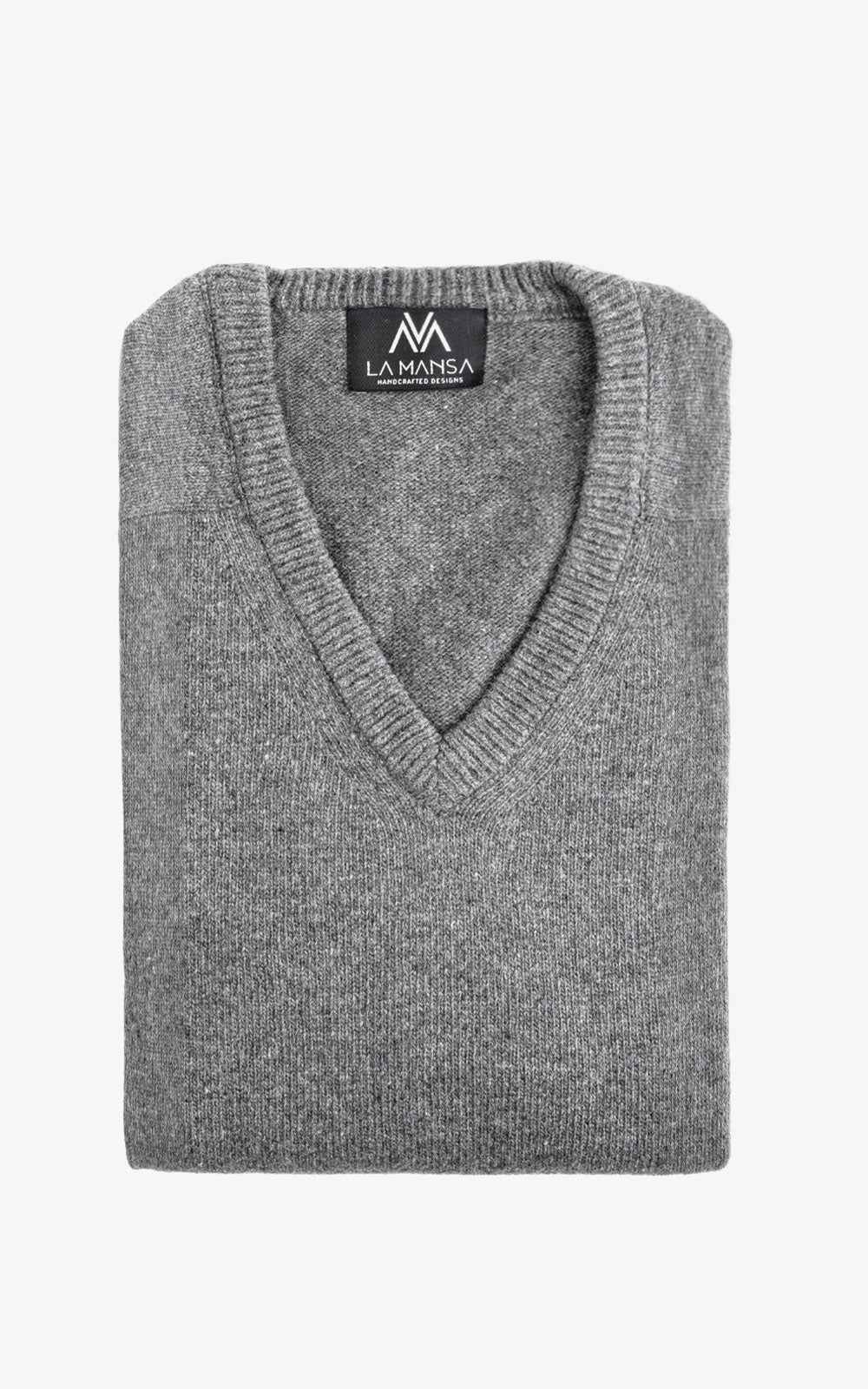 PEARL GREY V-NECK JERSEY