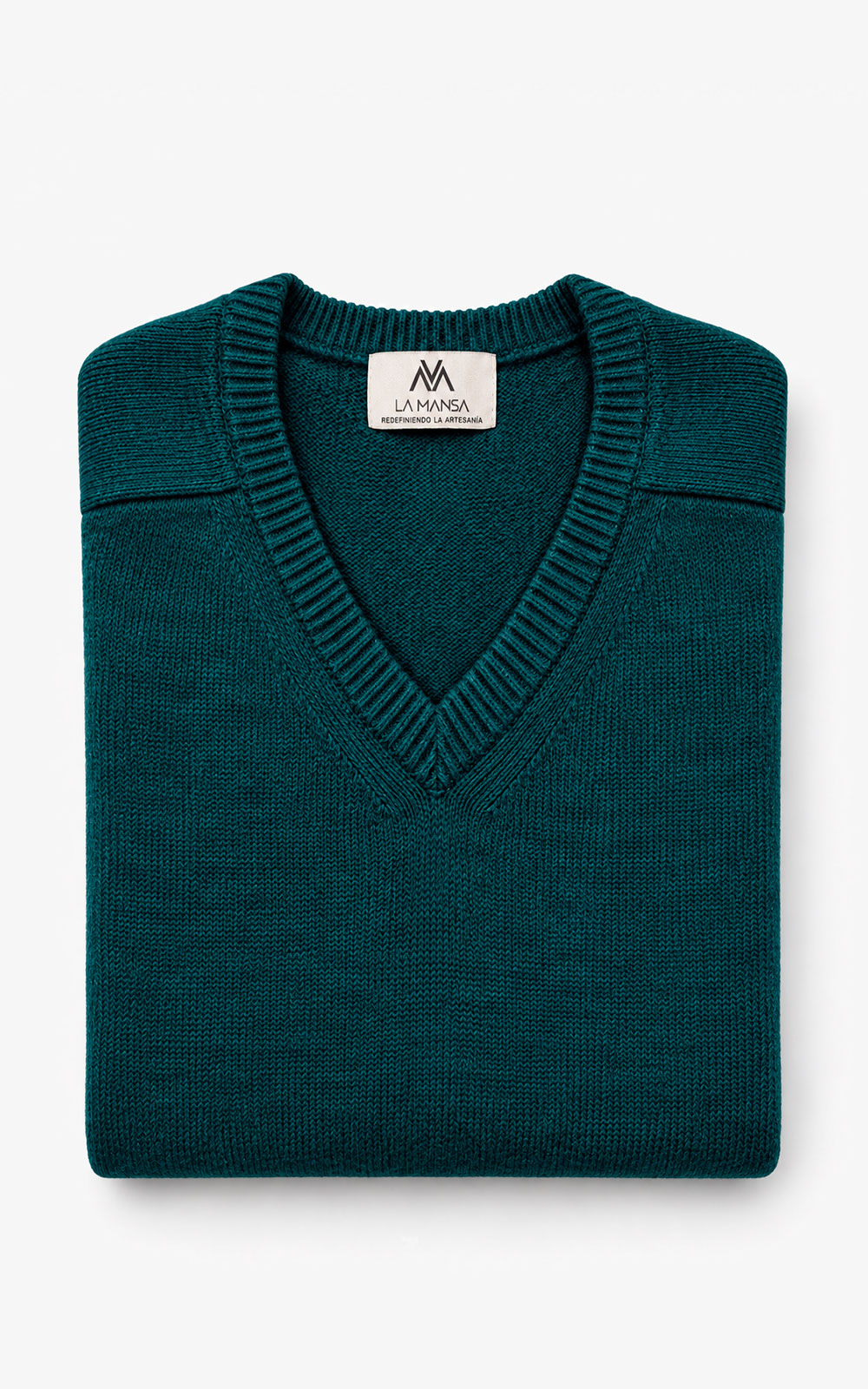 CAMEL V-NECK SWEATER