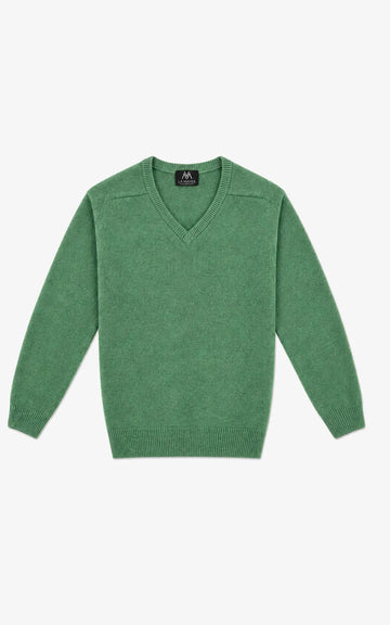 CAMEL V-NECK SWEATER