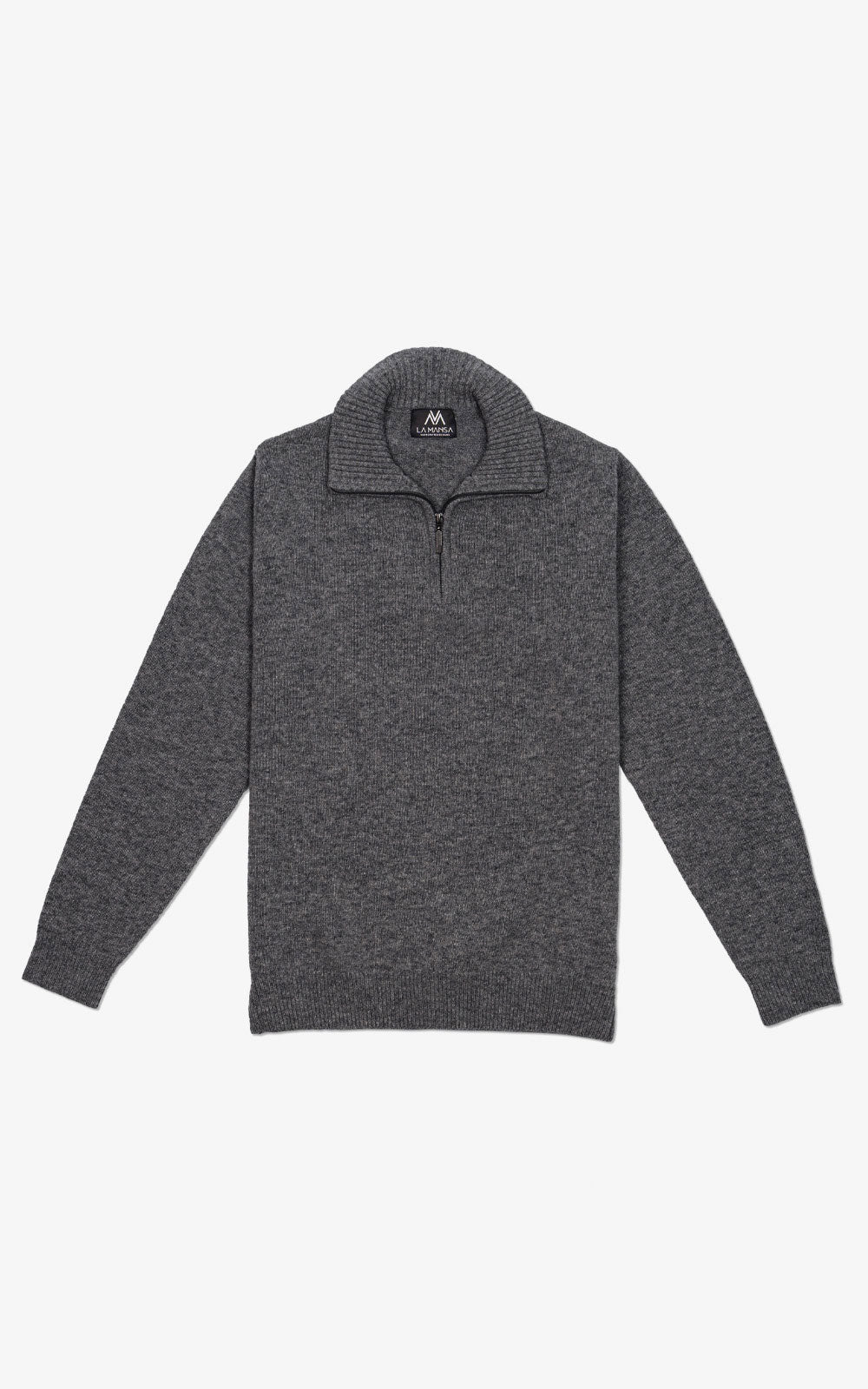 JERSEY CON CREMALLERA GRIS OSCURO