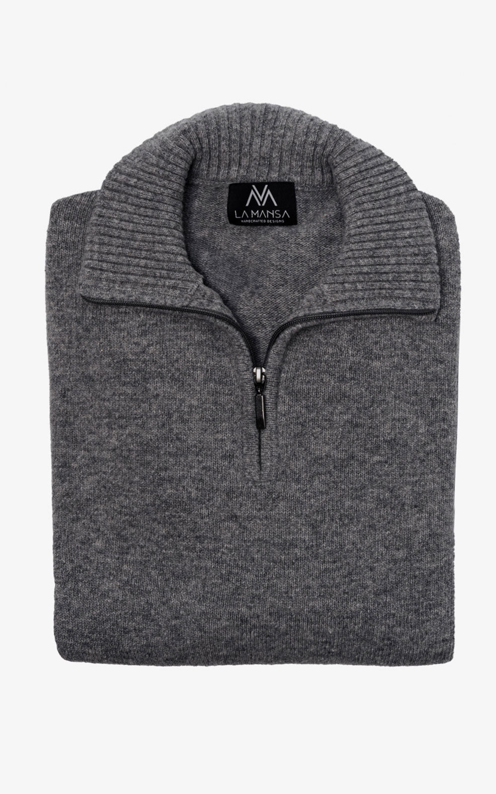 JERSEY CON CREMALLERA GRIS OSCURO