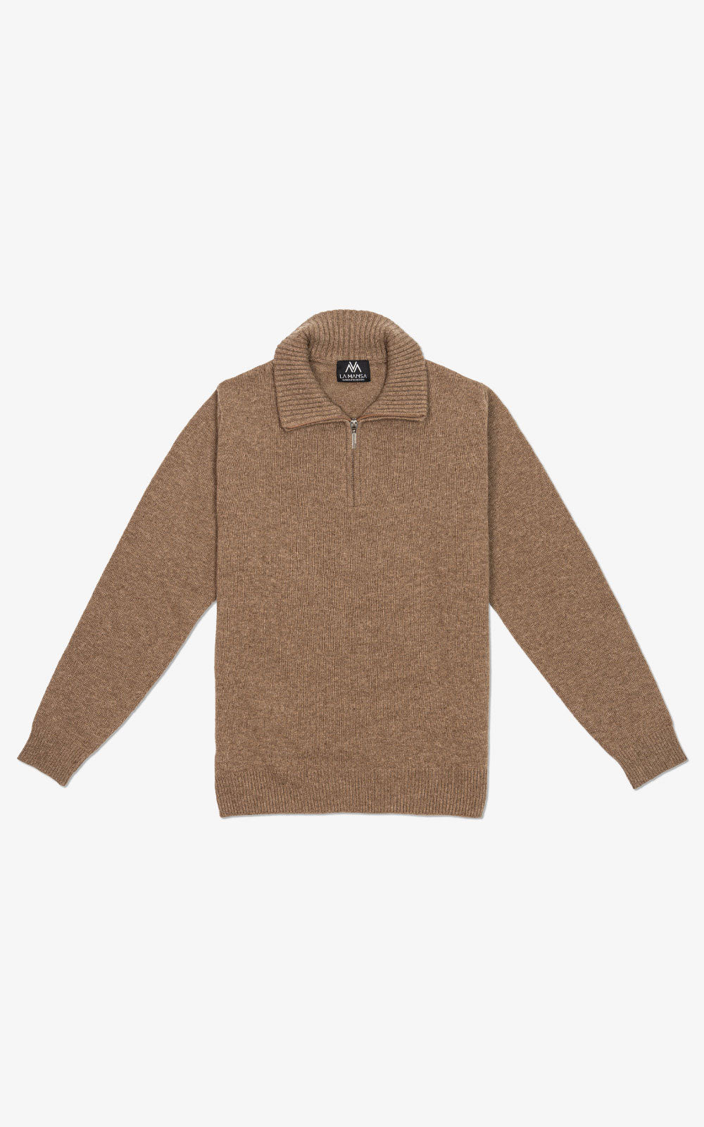 Jersey con cremallera café