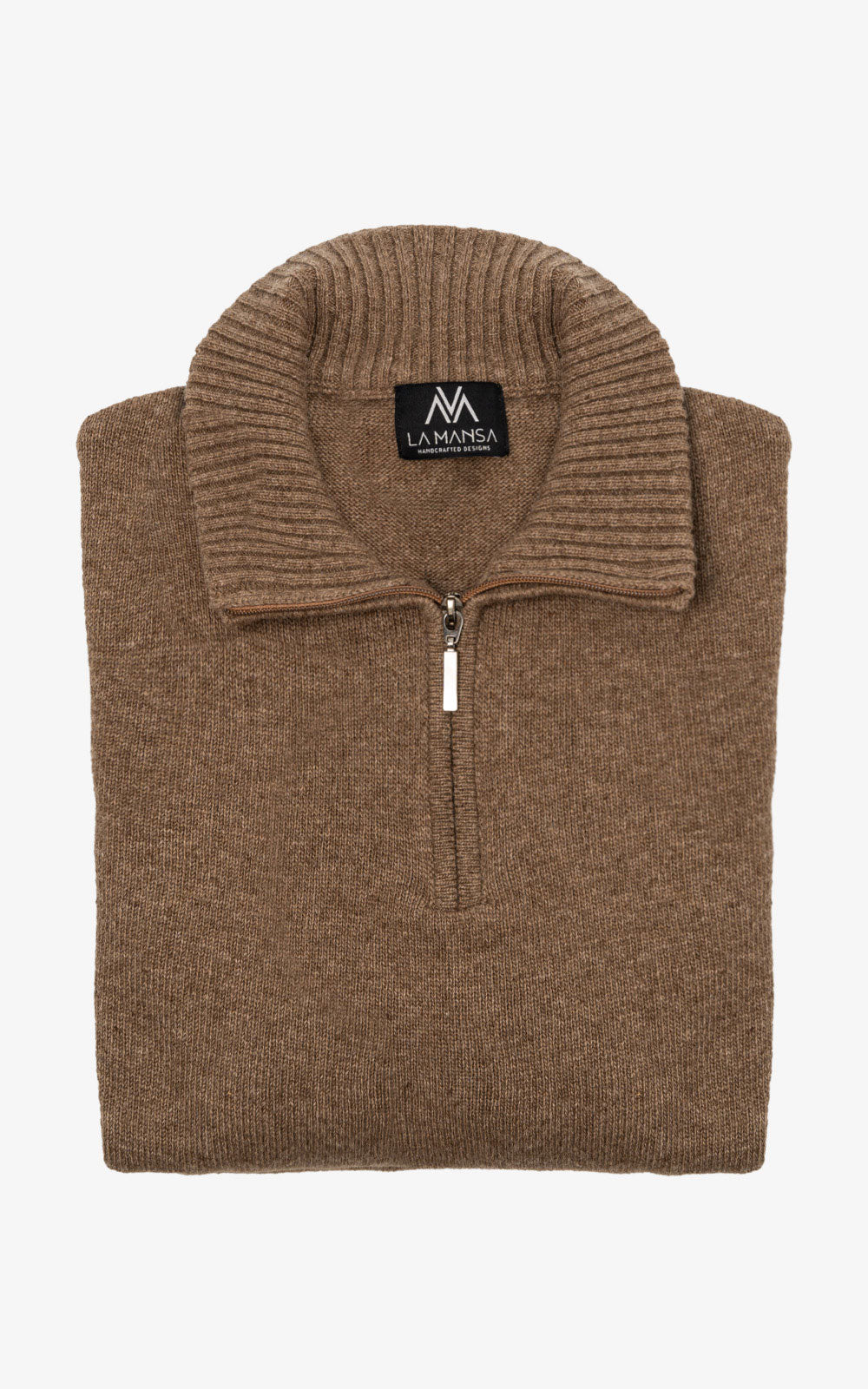 Jersey con cremallera café