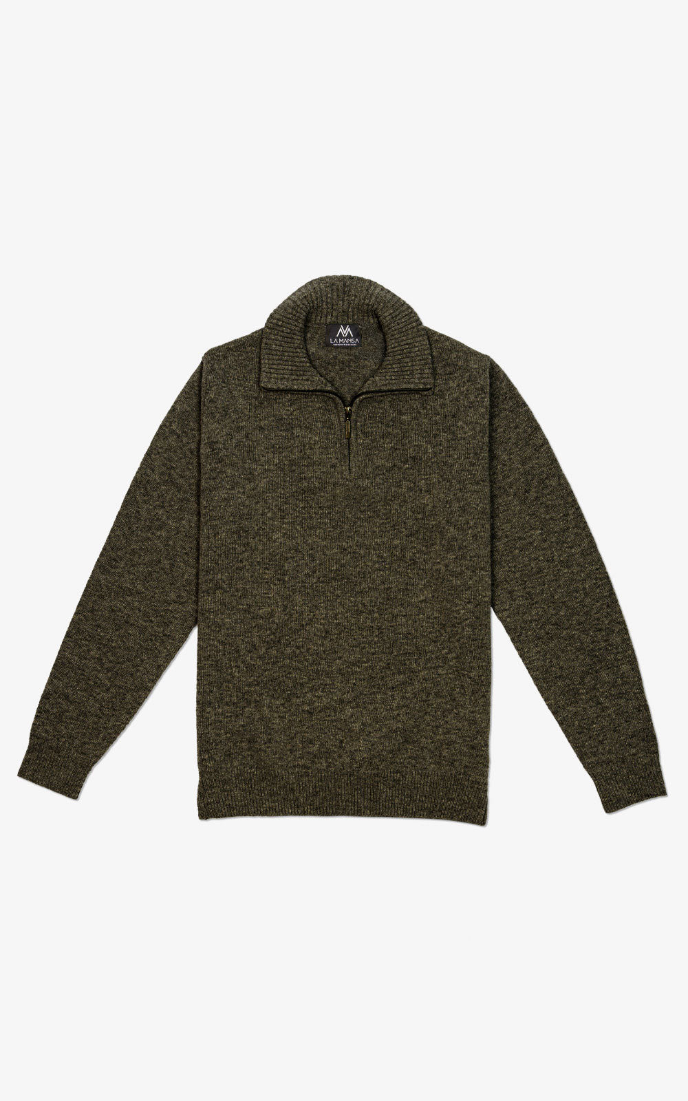 JERSEY CON CREMALLERA VERDE OSCURO