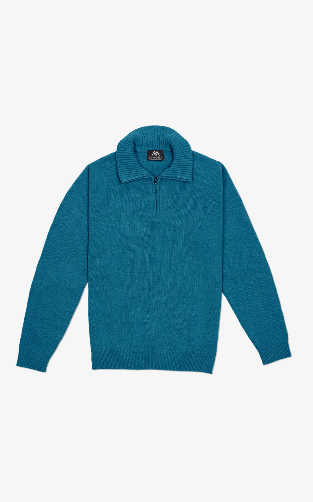 JERSEY CON CREMALLERA AZUL PETRÓLEO