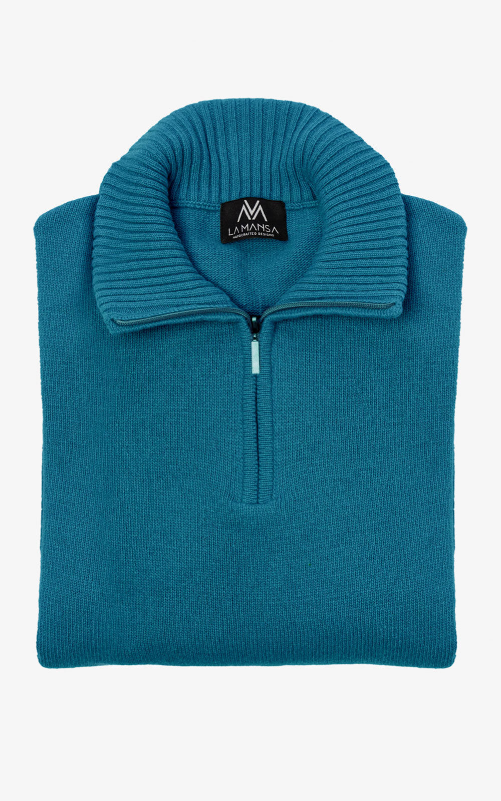 JERSEY CON CREMALLERA AZUL PETRÓLEO