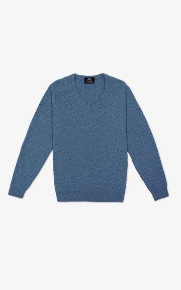 JERSEY DE PICO GRIS AZULADO