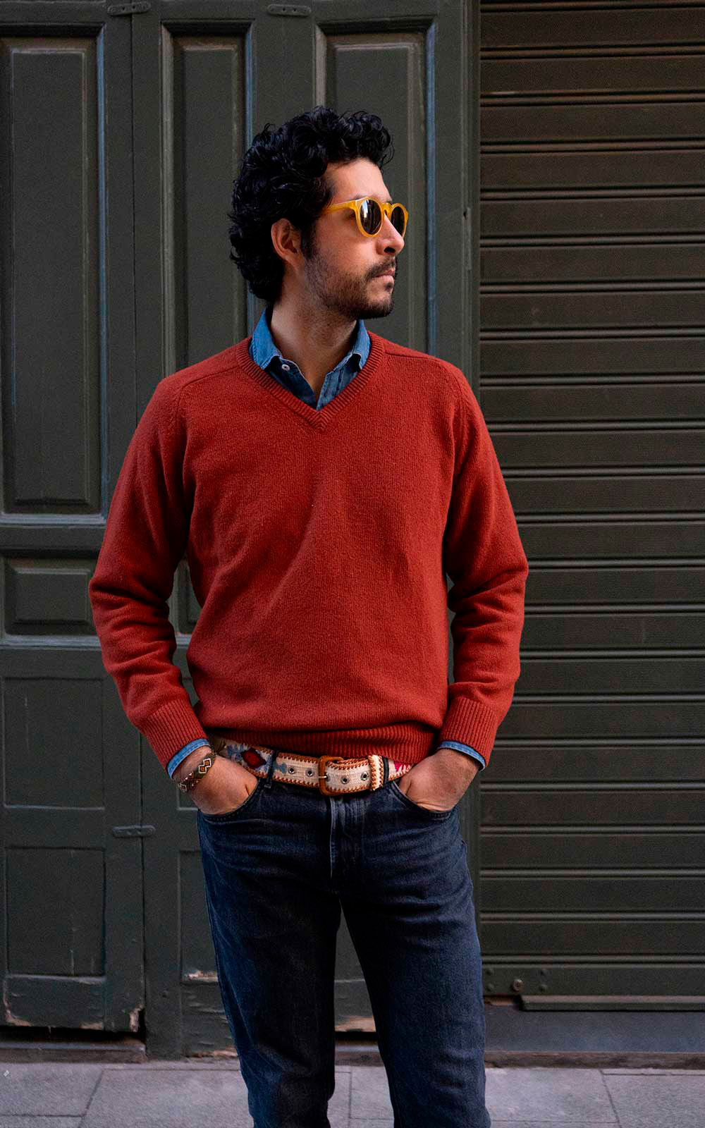 JERSEY DE PICO TERRACOTA