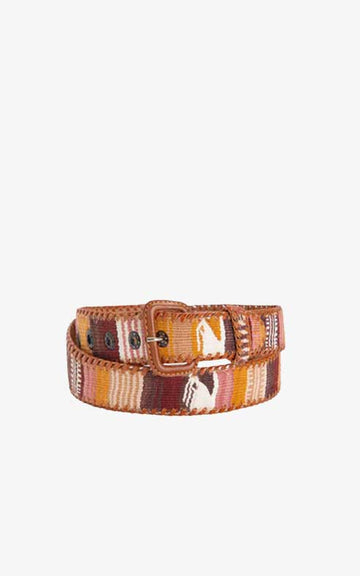 Brown Zebra Ethnic Belt