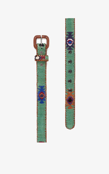 Green Mayan Chariot Belt