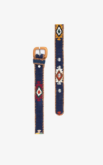 Navy Blue Mayan Belt