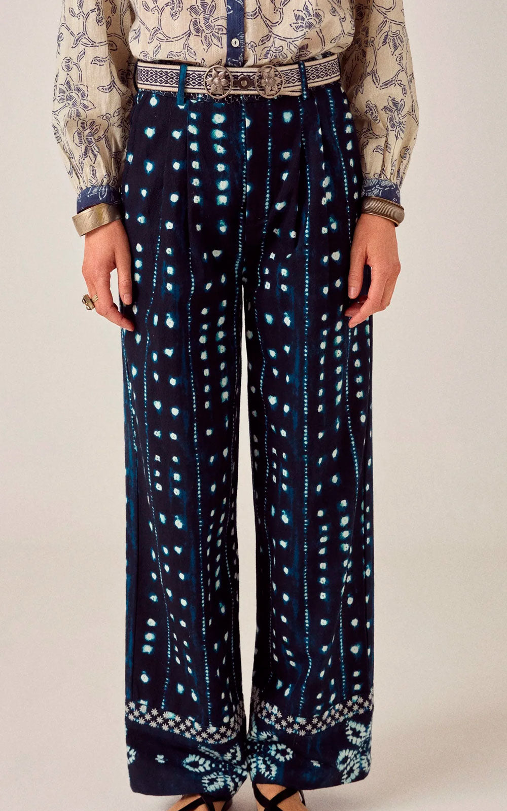 TROUSERS MIZU OCEAN INK