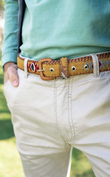 Mustard Ethnic Belt