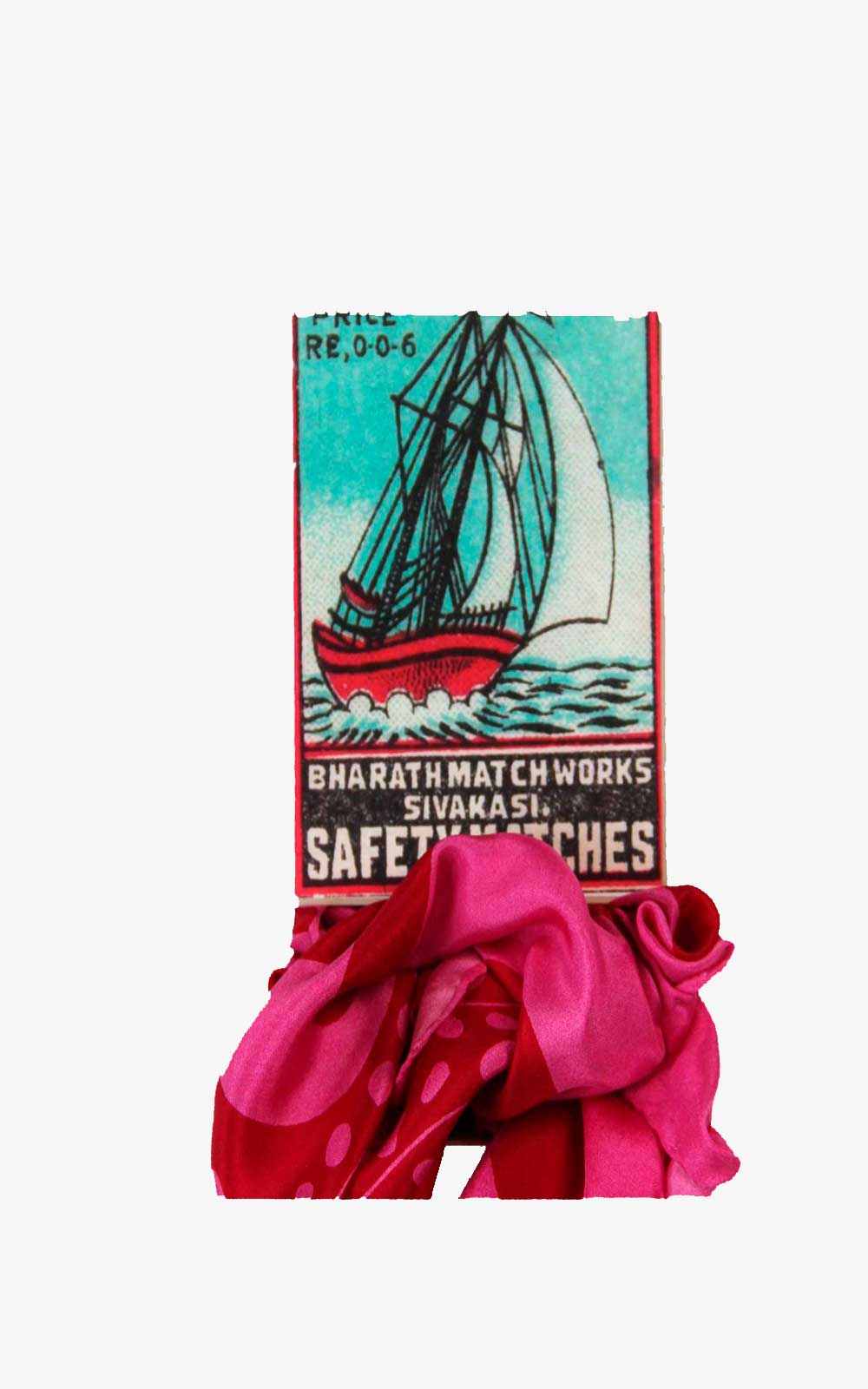 Mini Foulard Peace and Love Fuchsia