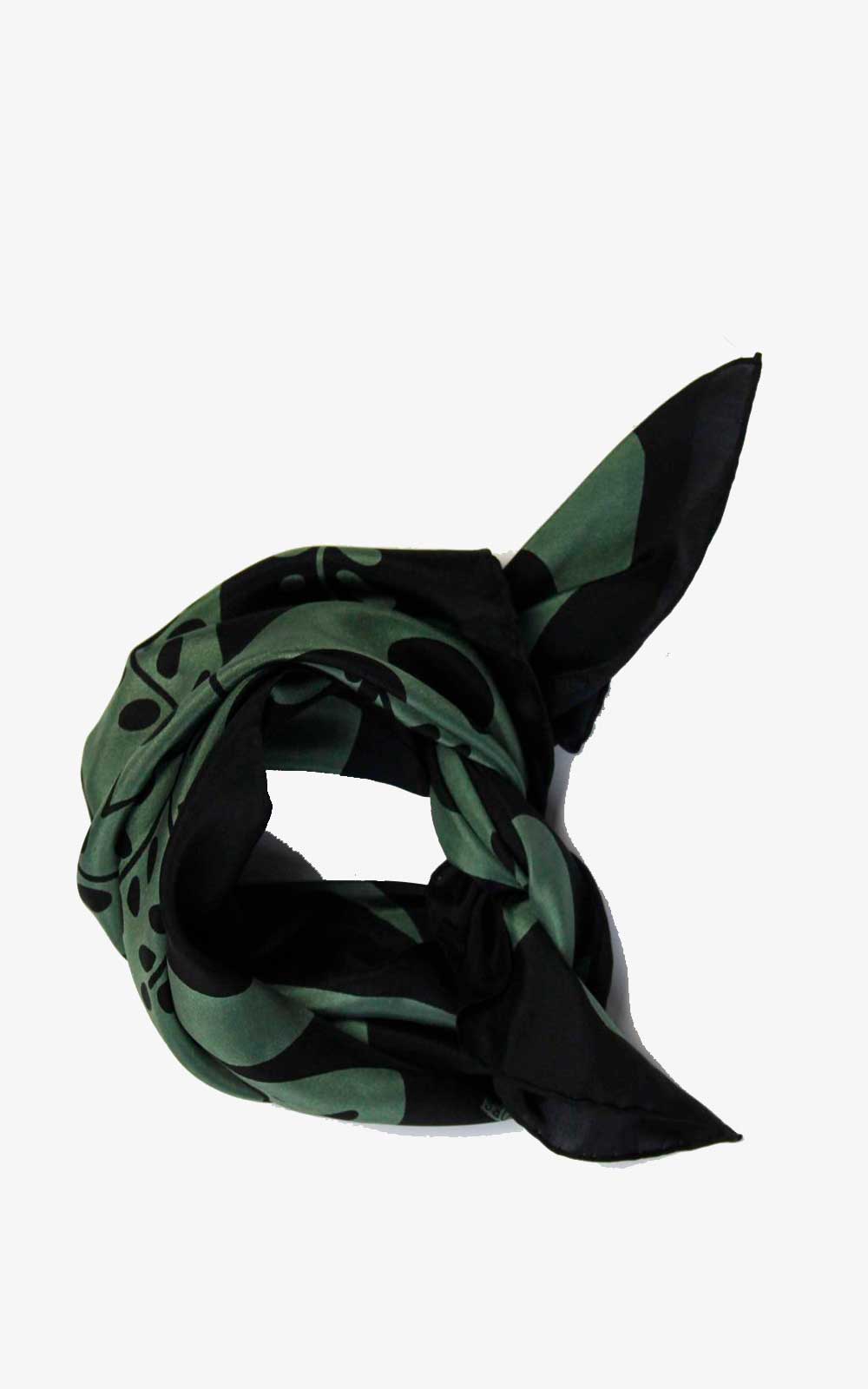 Mini Foulard Peace and Love Kaki
