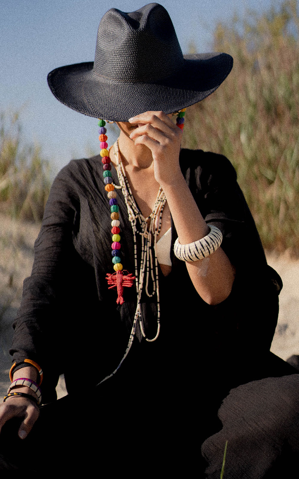 SOMBRERO "NEGRO CARNAVAL"