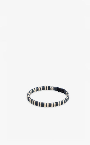 PULSERA WENGUE 5MM NEGRO CEBRA