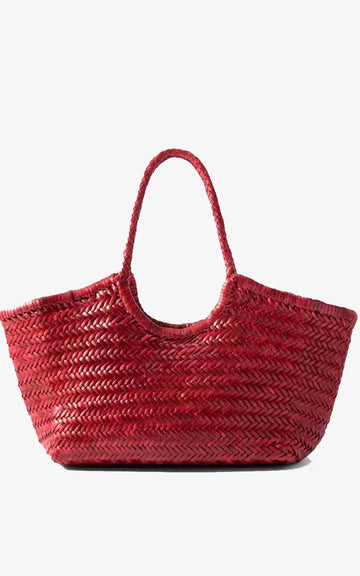 NANTUCKET BIG BASKET BAG BURGUNDY