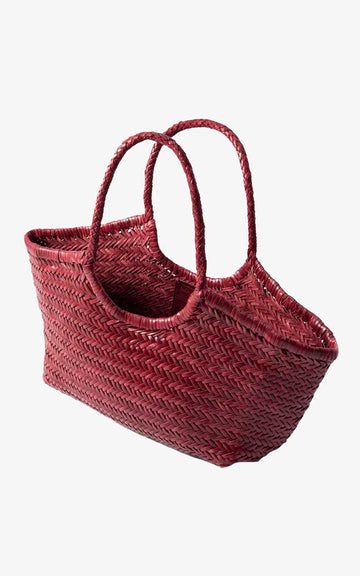 NANTUCKET BIG BASKET BAG BURGUNDY