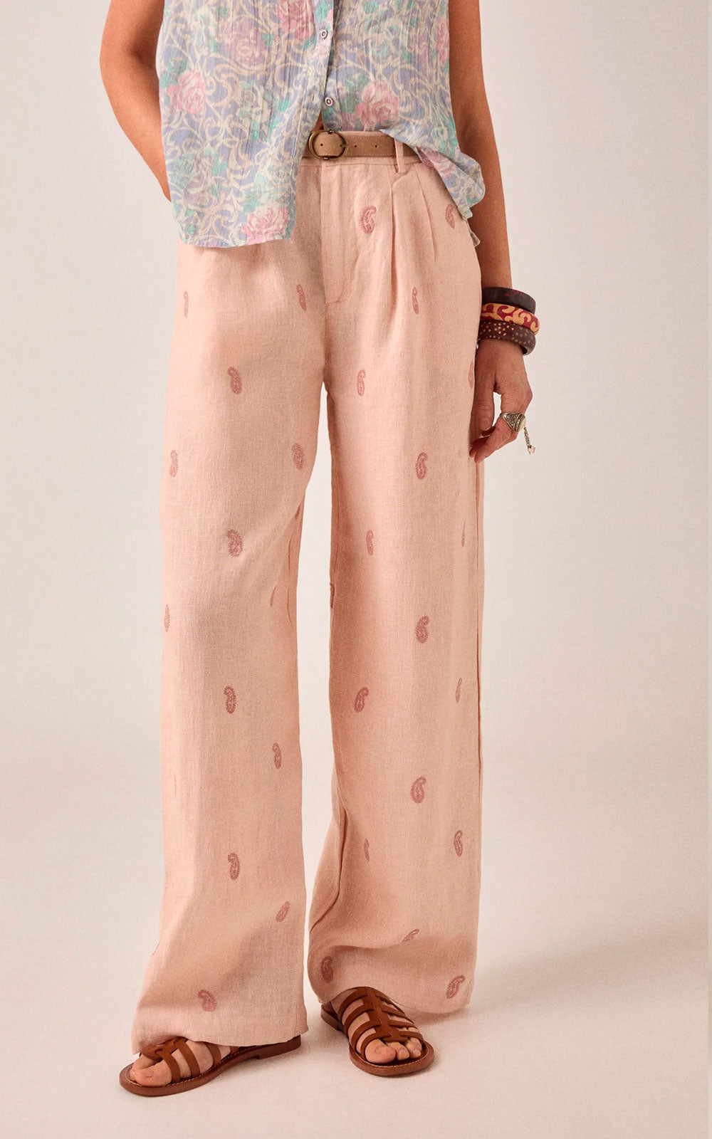 TROUSERS OTTO ANTIQUE BLUSH