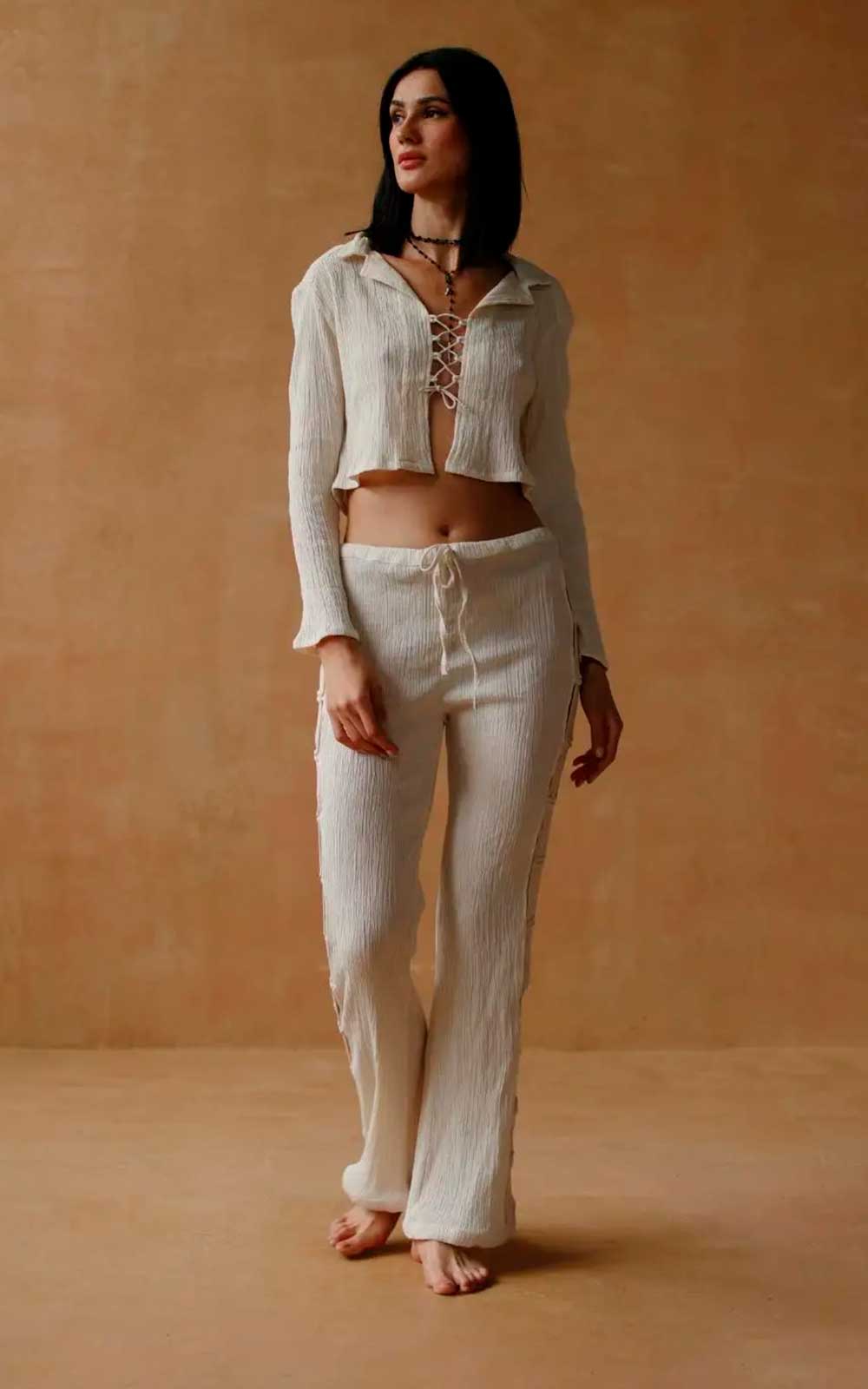 PANTALÓN ANOKHI MACRAME NATURAL