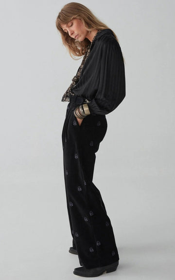 BLACK VELVET PANTS