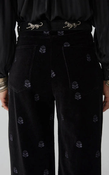 BLACK VELVET PANTS