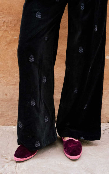 PANTALON VELVET NERO