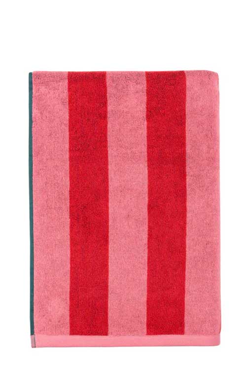 TOALLA PENA VERDE ROSA
