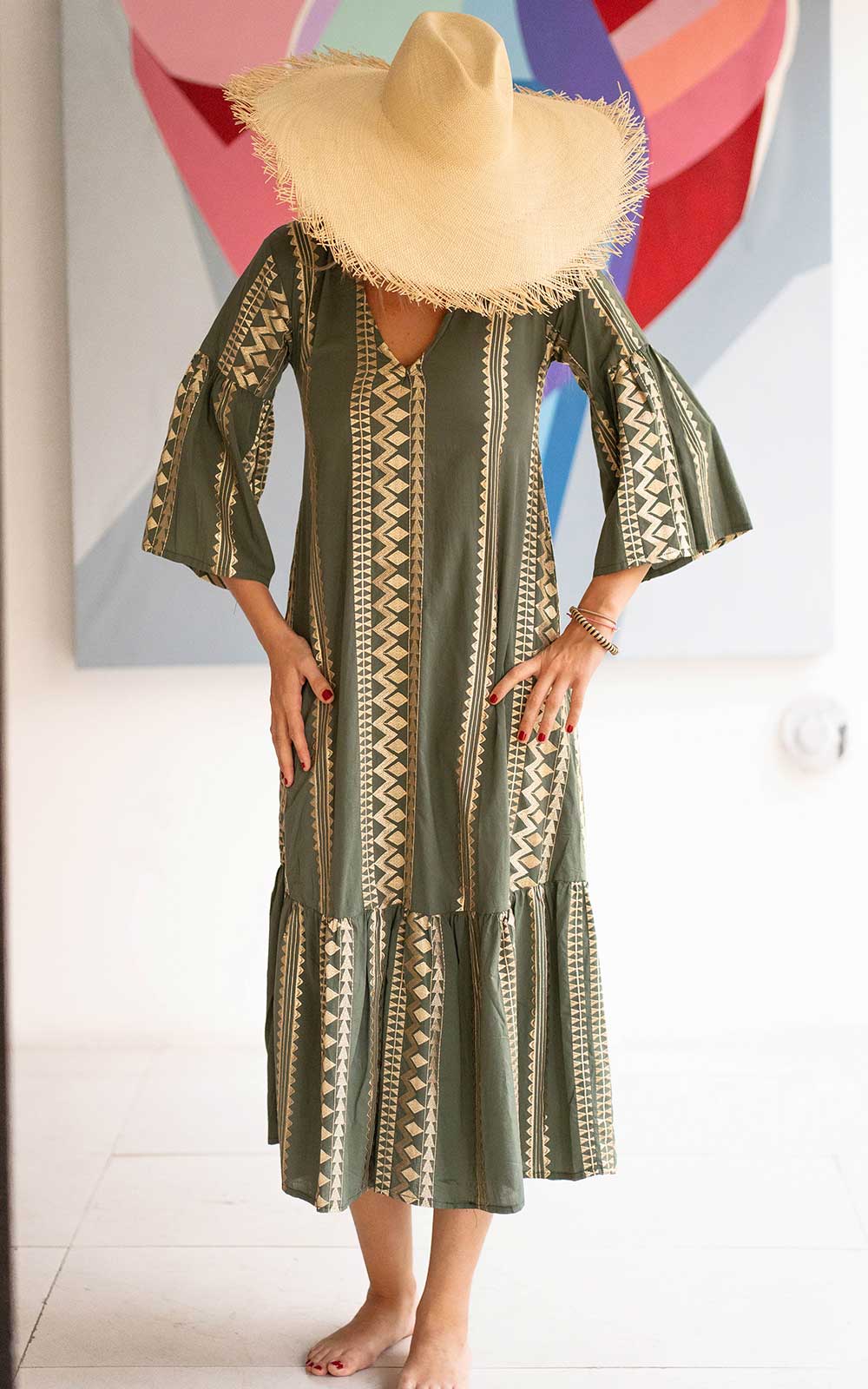 VESTIDO PERSEFONE KHAKI