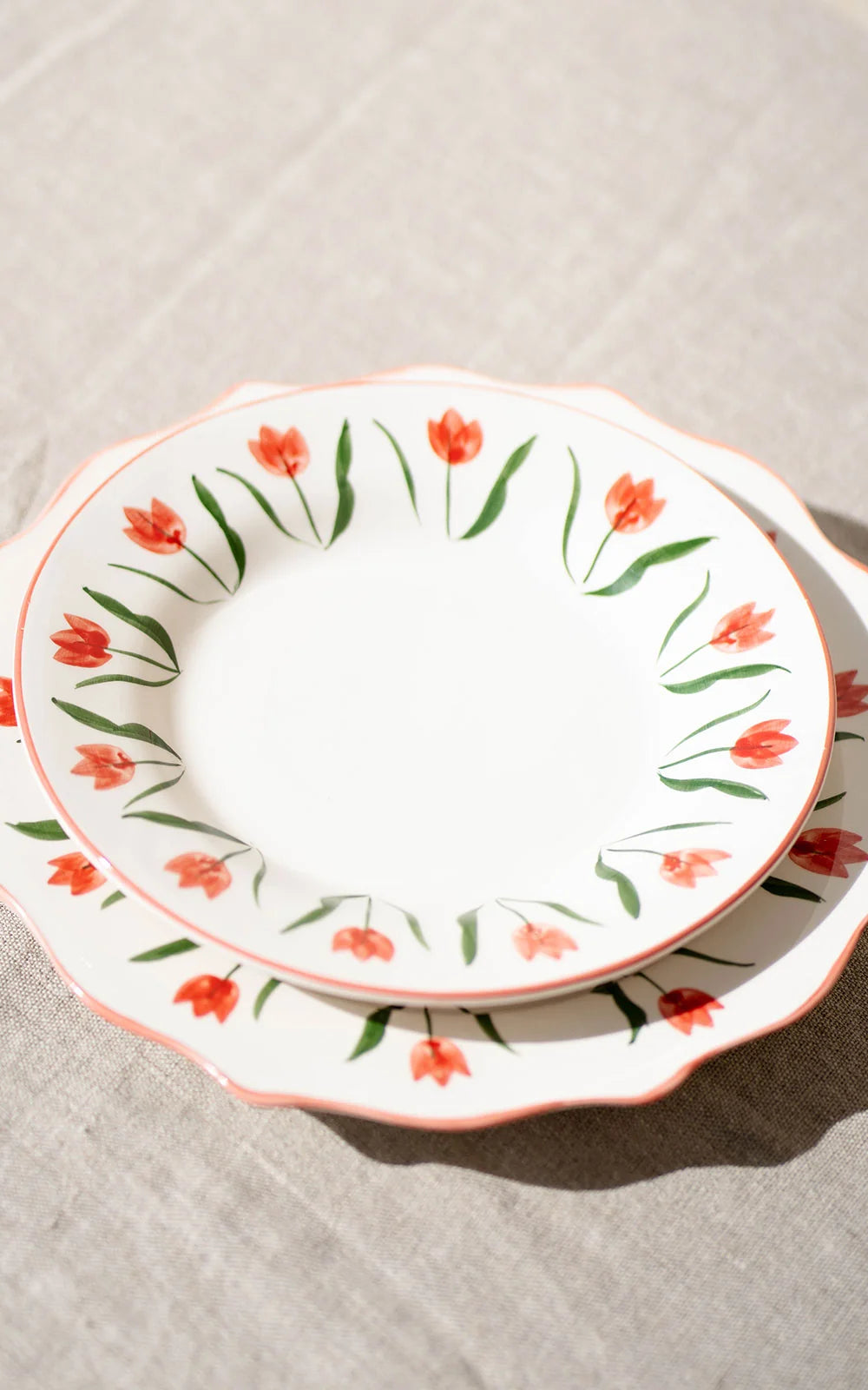 PLATO DE POSTRE FAN FAN TULIPANES