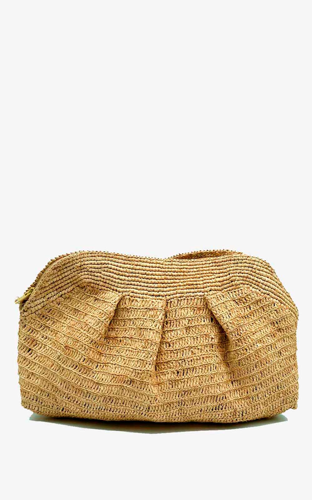 Raffia clutch