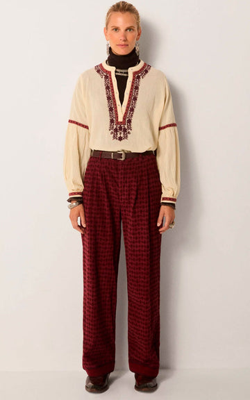 PANTALONES PACO BORDEAUX
