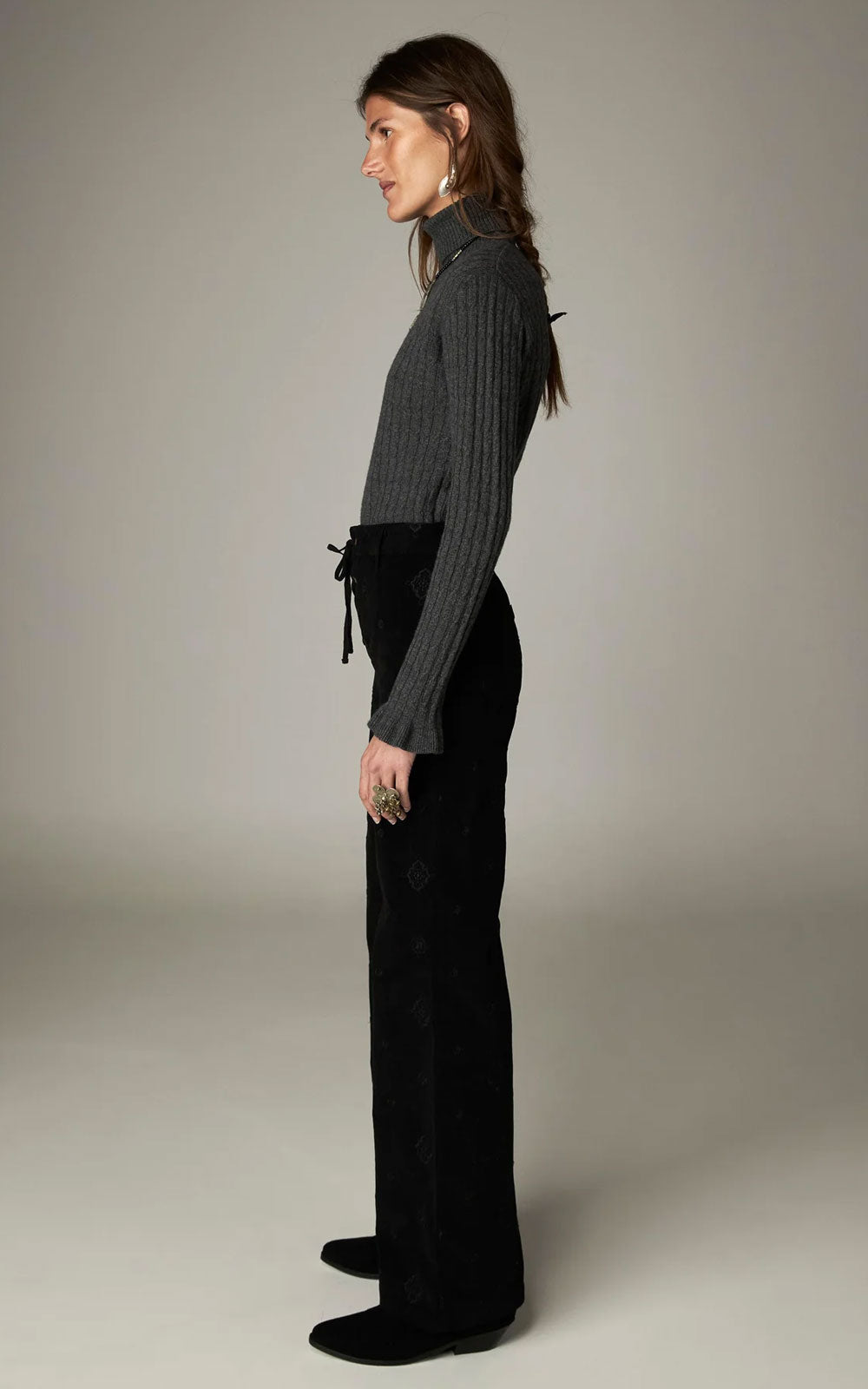 GIRL'S BLACK TEMPO TROUSERS
