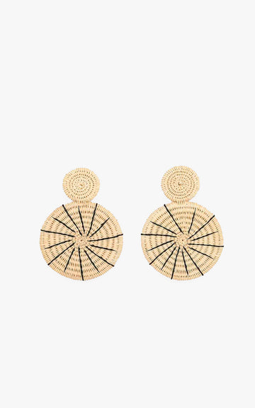 Raw Medallion Earring